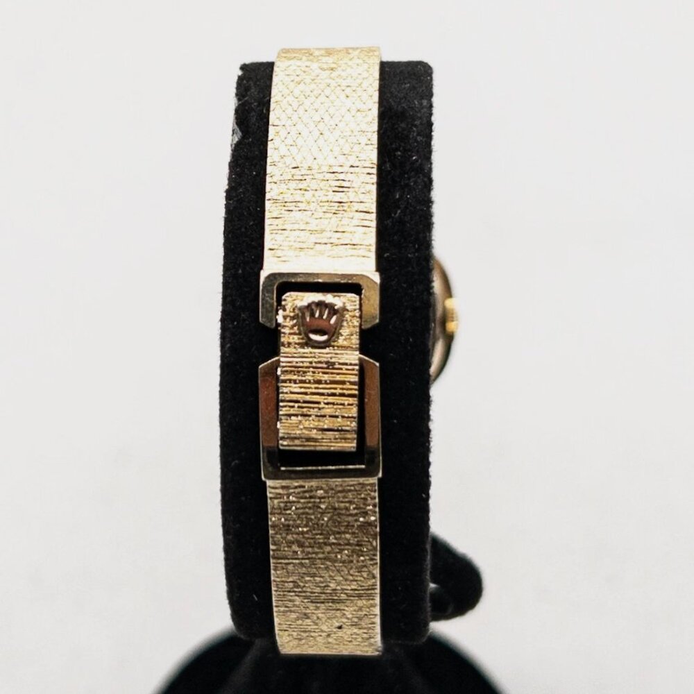 ROLEX CELLINI 14k Yellow Gold 17mm Ladies Dress Watch & BOX - Picture 5 of 10